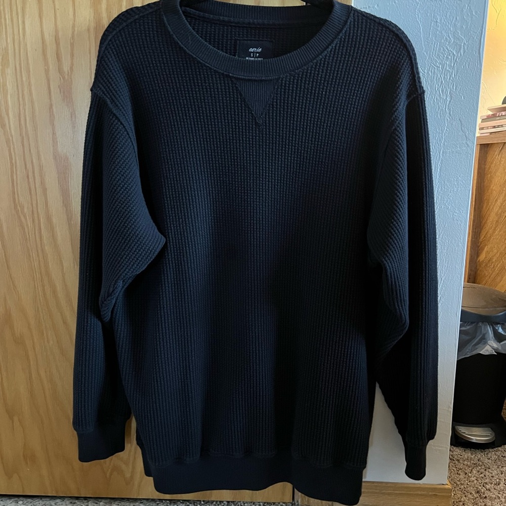 Aerie Oversized Waffle Crewneck